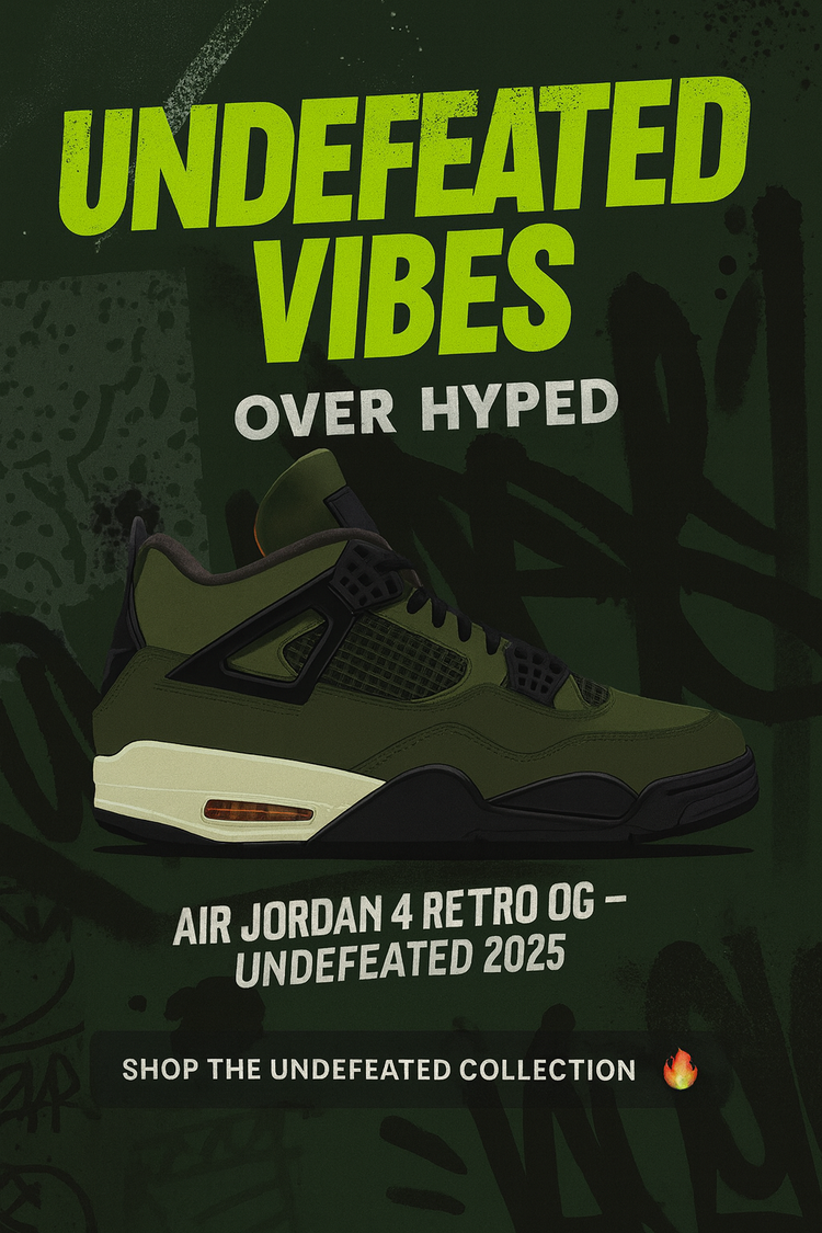 Retro 4 Undefeated Deep Green Clementine
