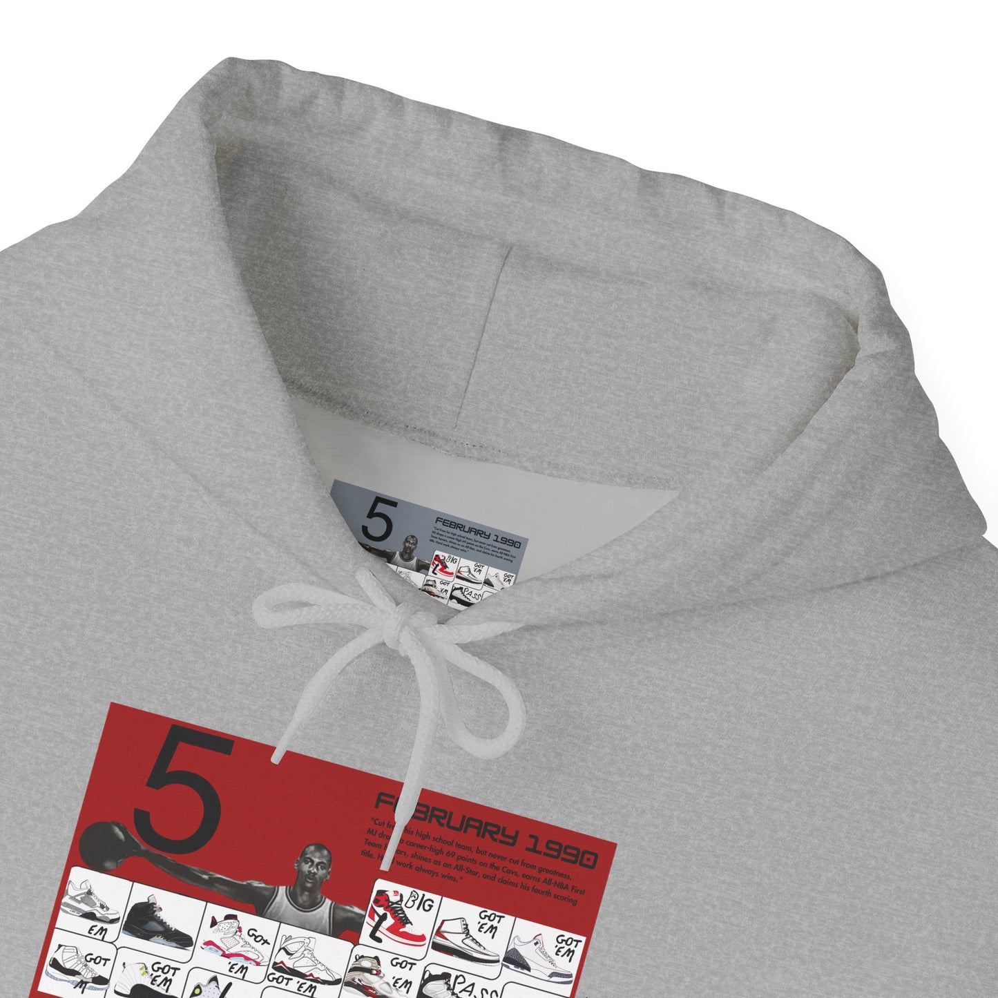Retro 5 Black Metallic My Retro Card (Red) Hoodie