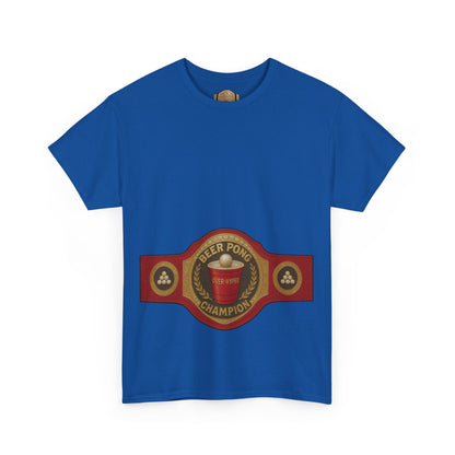 Over-Hyped Beer Pong Champion Shirt – Streetwear Gym Tee for Sneakerheads & Party Kings