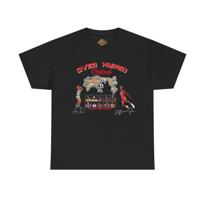 Retro 5 Fire Red "BLACK TONGUE" Shirt-  VERSUS