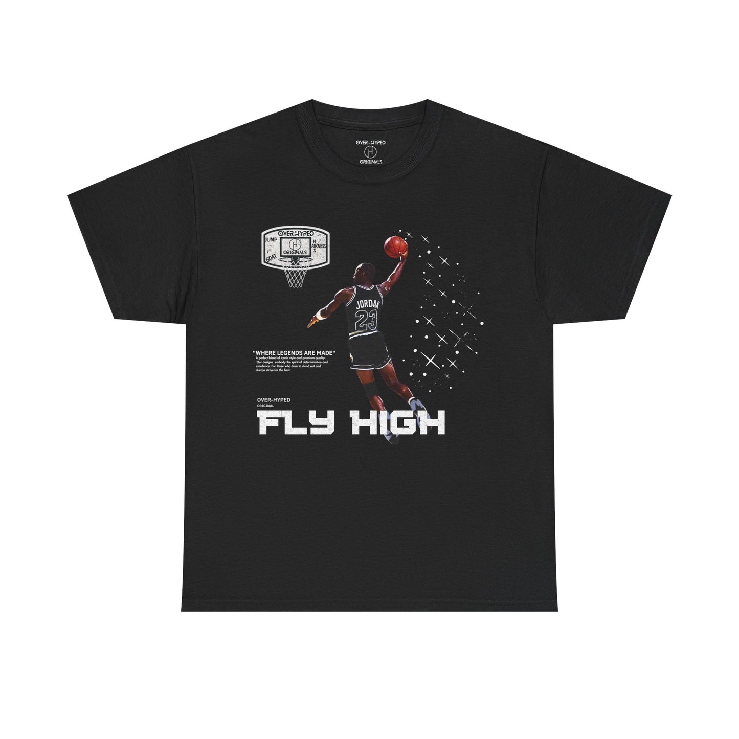 Retro 6 White Black Fly Hi Shirt
