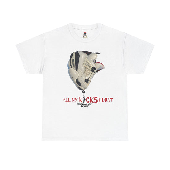 Shirt To Match Retro 4 Flight Club Sail and Black Tees -ALL MY KICKS FLOAT