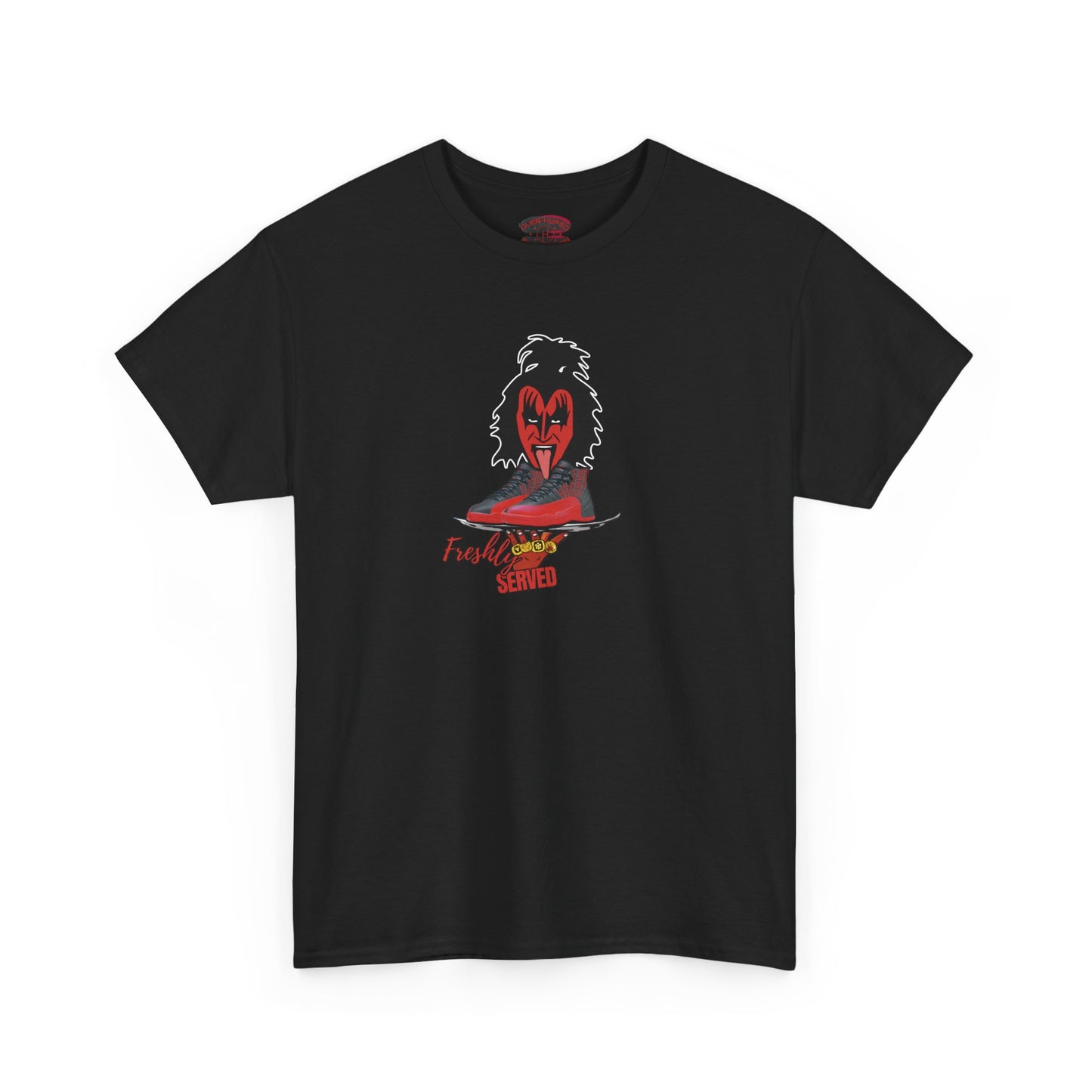 Retro 12 Flu Game  FRESHLY SERVED Tee - by Over-Hyped