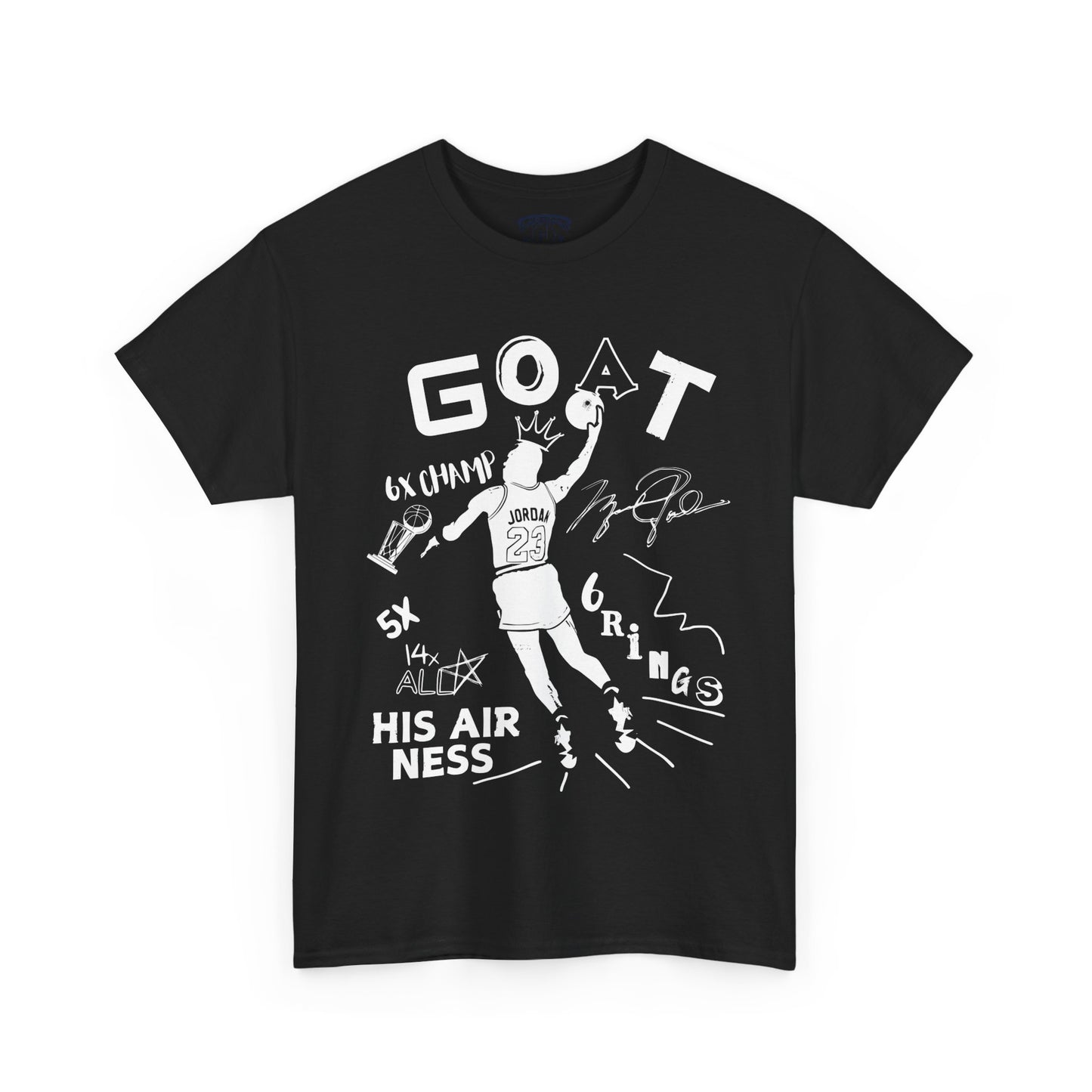 Retro 6 Olympic  G.O.A.T WHITE Tee - by Over-Hyped