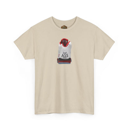Retro 5 Fire Red "BLACK TONGUE" Shirt- DATASSSSTHO  AJ FIRE RED