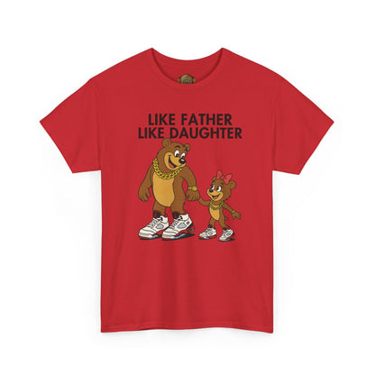 Retro 5 Fire Red "BLACK TONGUE" Shirt- LIKE FATHER LIKE DAUGHTER