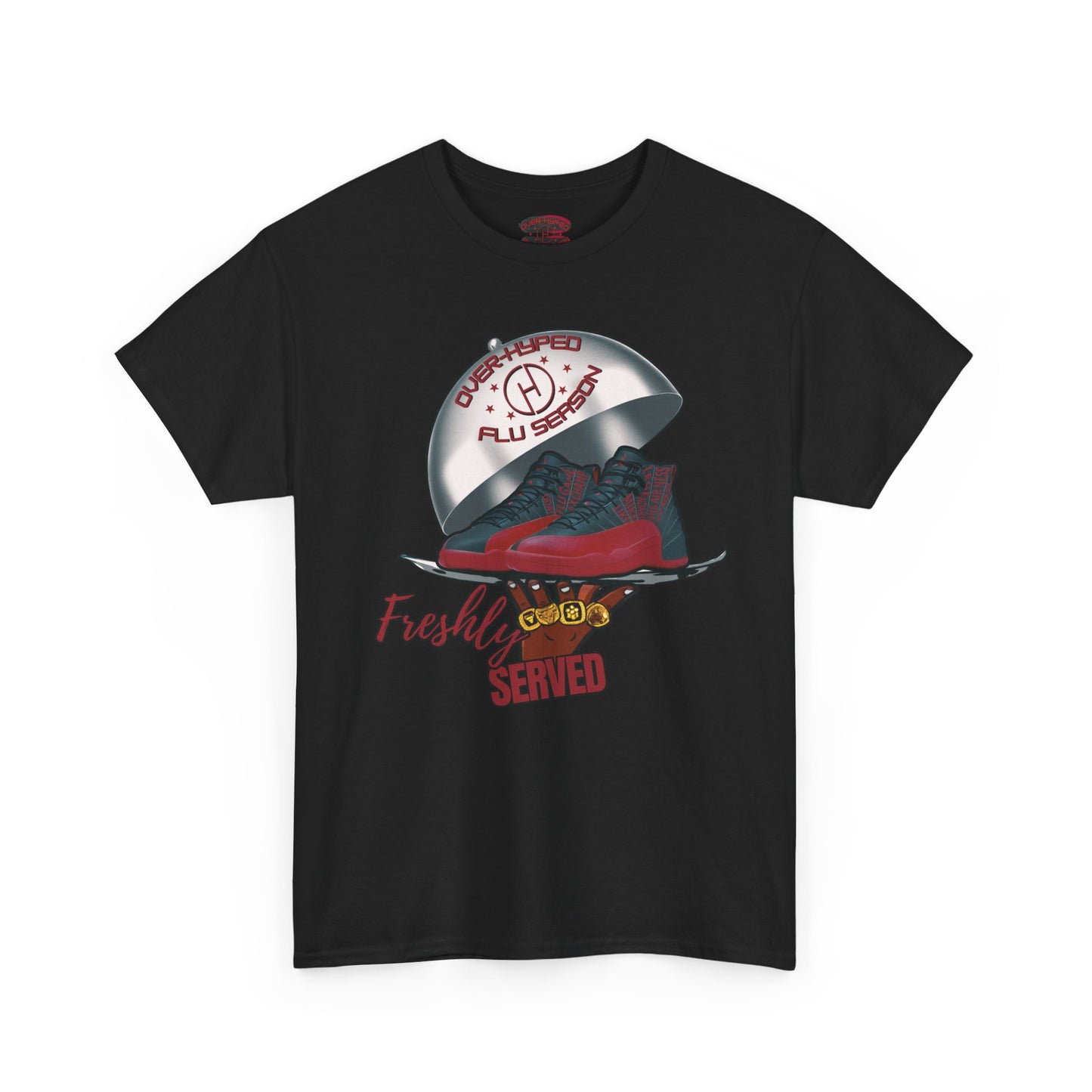 Retro 12 Flu Game Freshly Served Tee - by Over-Hyped
