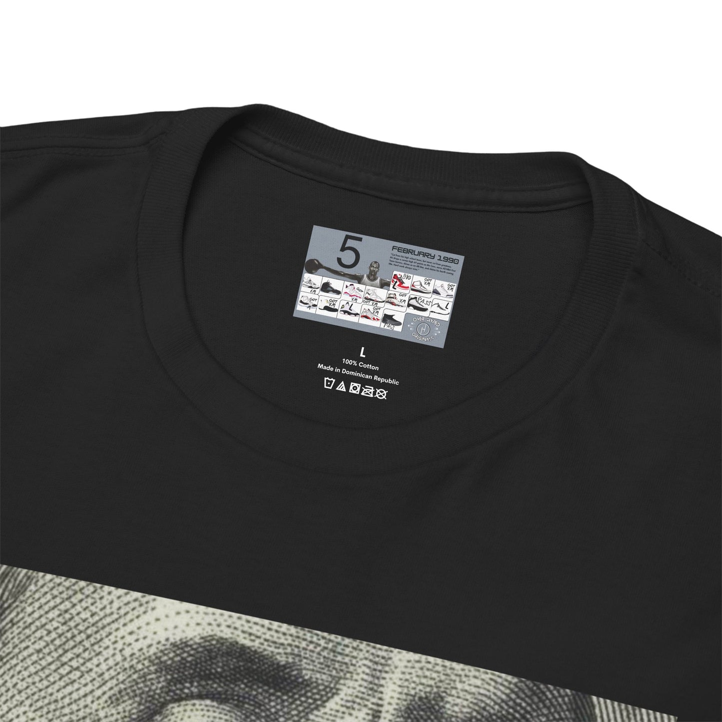 Retro 5 Black Metallic Trust No One Shirt