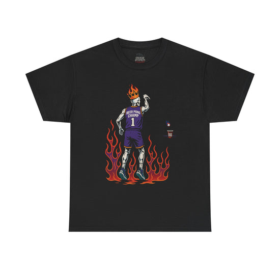 Retro 4 Black Cat Matching Tee – Over Hyped BEER PONG CHAMP Shirt