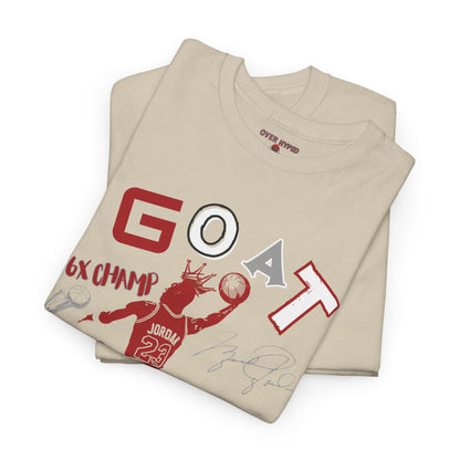 Retro 3 Black Cement/ White Cement  G.O.A.T. Shirt