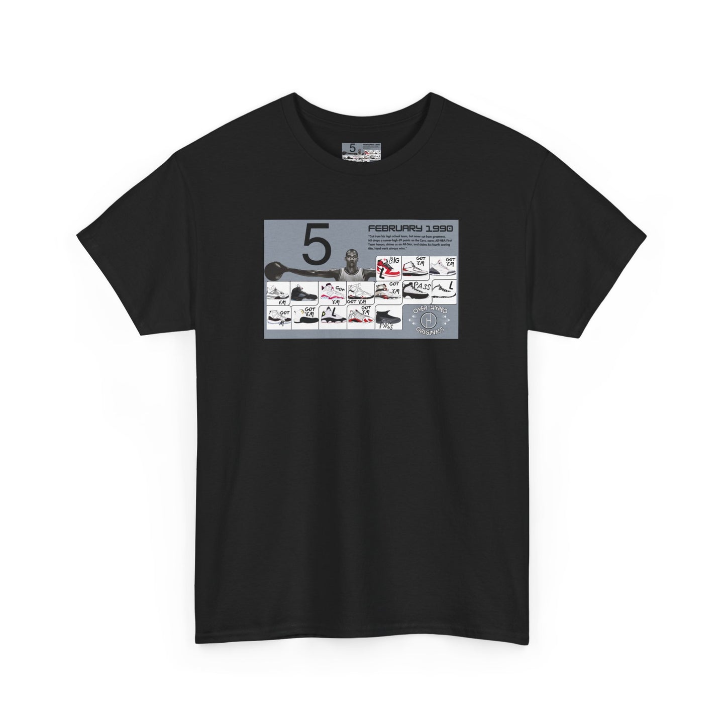 Retro 5 Black Metallic My Retro Card (Grey) Shirt