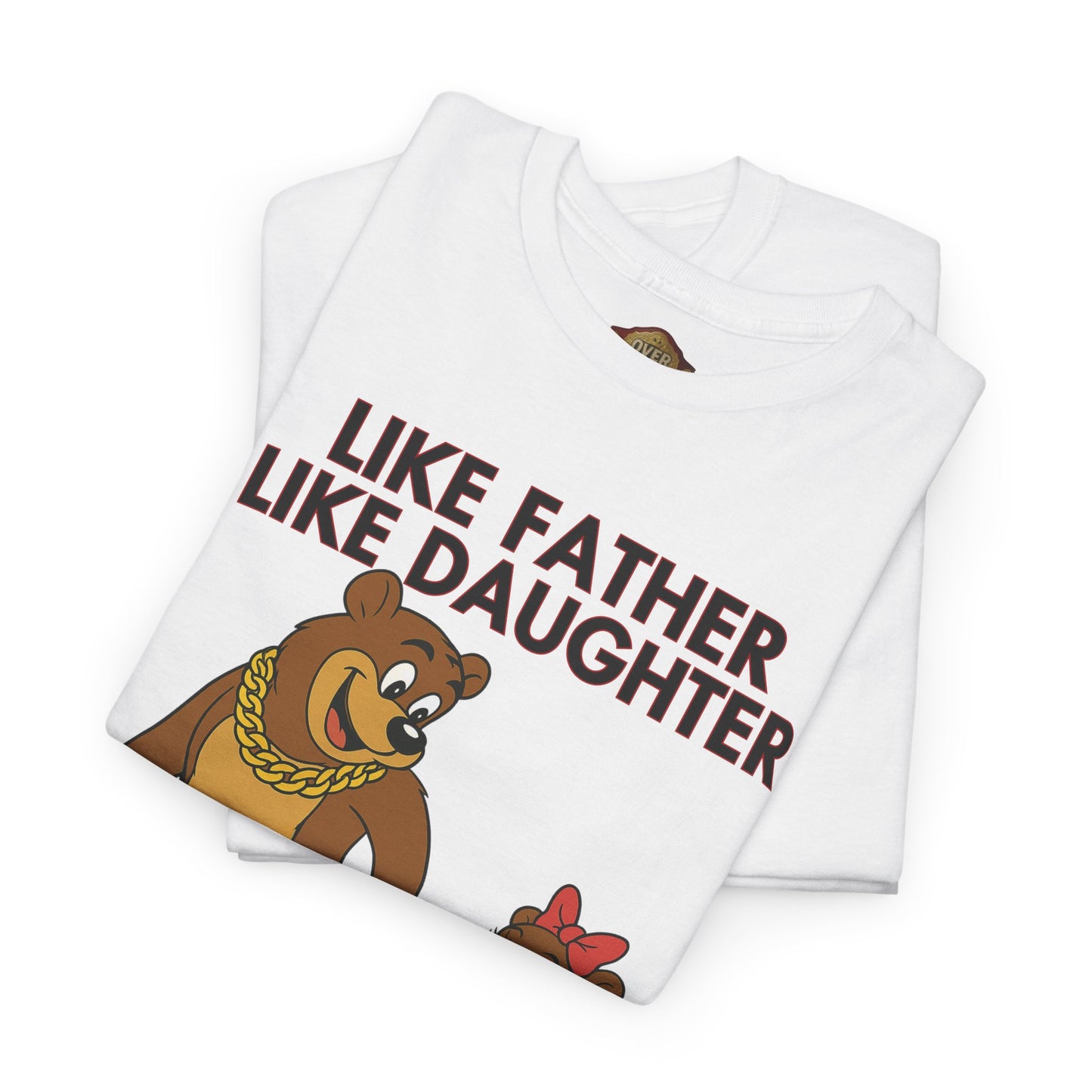 Retro 5 Fire Red "BLACK TONGUE" Shirt- LIKE FATHER LIKE DAUGHTER