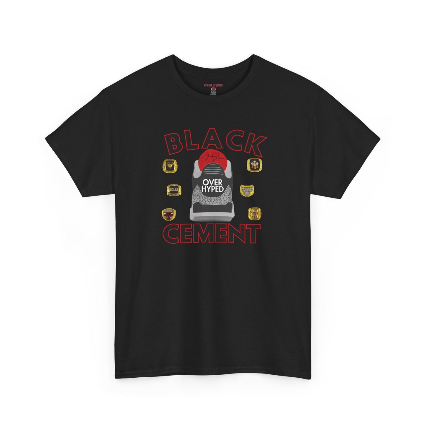 Retro 3 Black Cement Da Rings Shirt