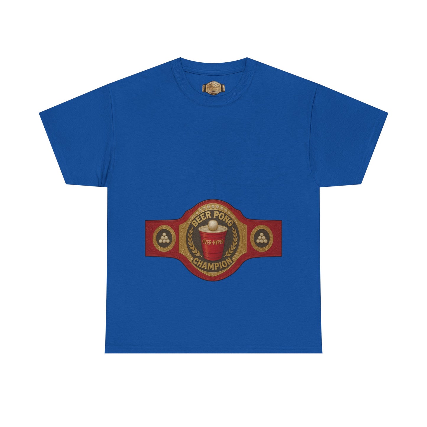 Over-Hyped Beer Pong Champion Shirt – Streetwear Gym Tee for Sneakerheads & Party Kings