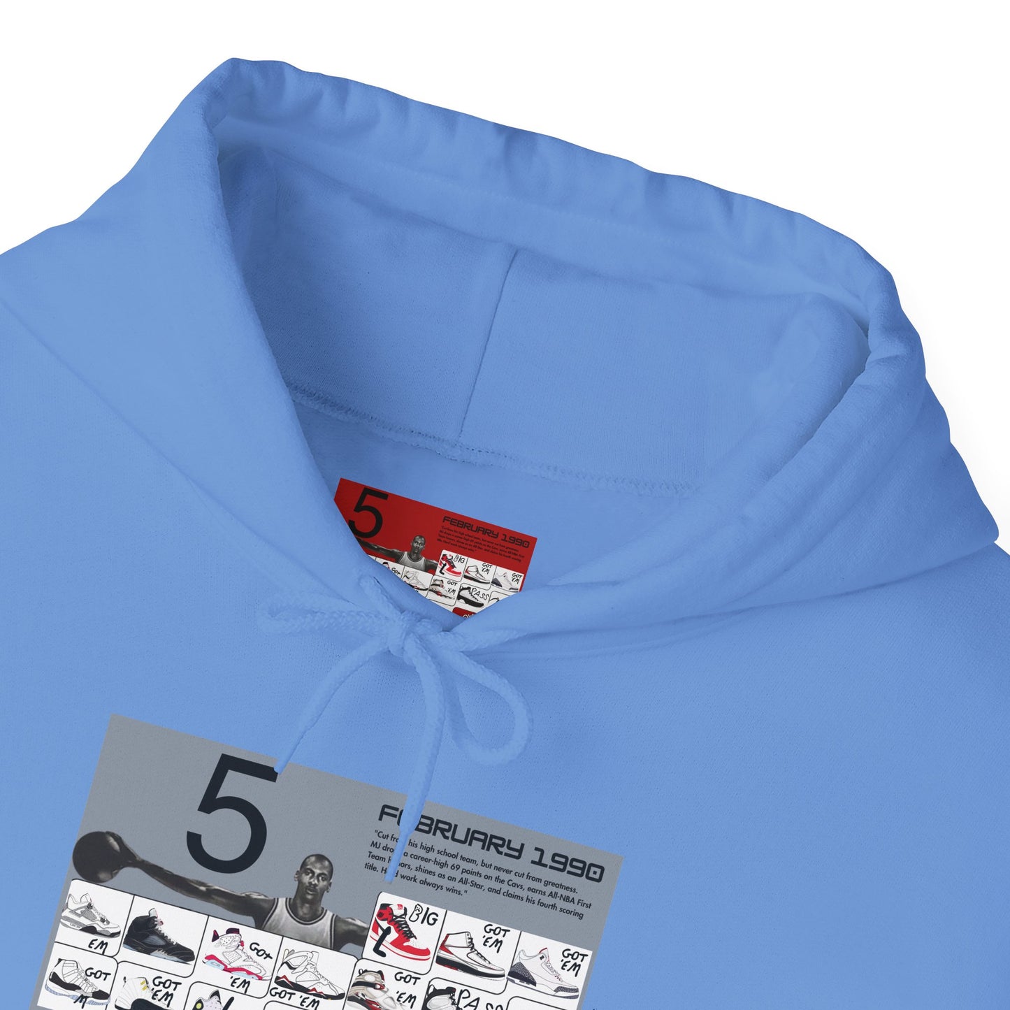 Retro 5 Black Metallic My Retro Card (Grey) Hoodie