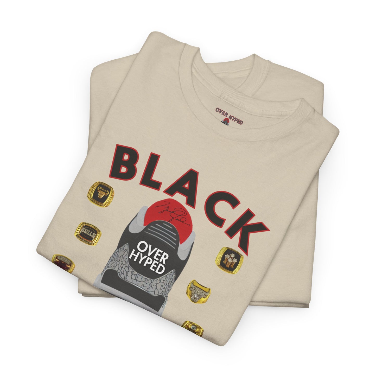 Retro 3 Black Cement Da Rings Shirt