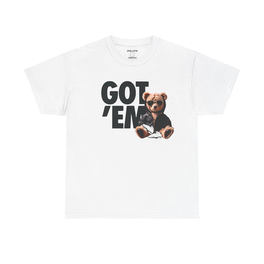 Retro 6 White Black Got Em Bear Shirt