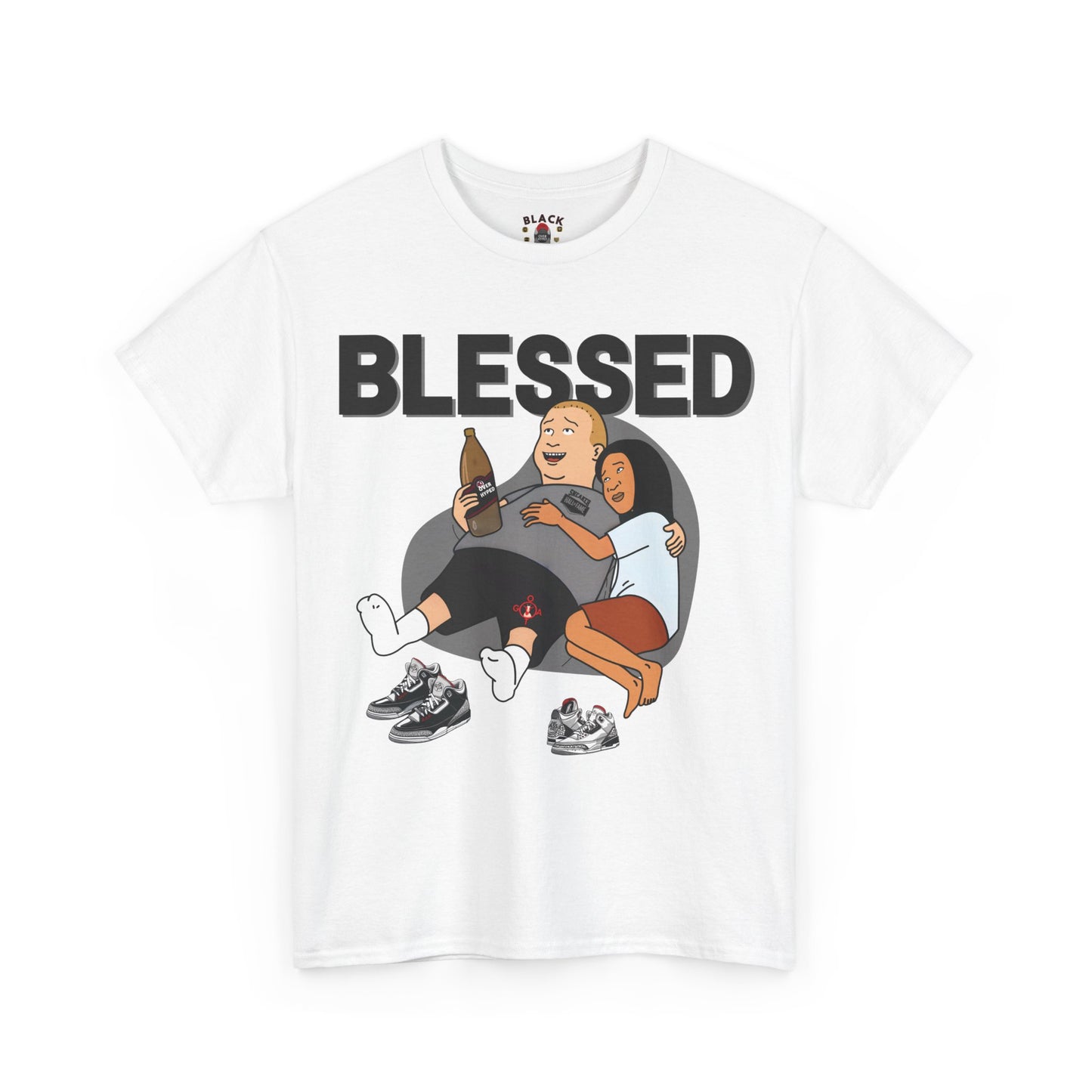 Retro 3 Black Cement/ White Cement  Blessed Shirt
