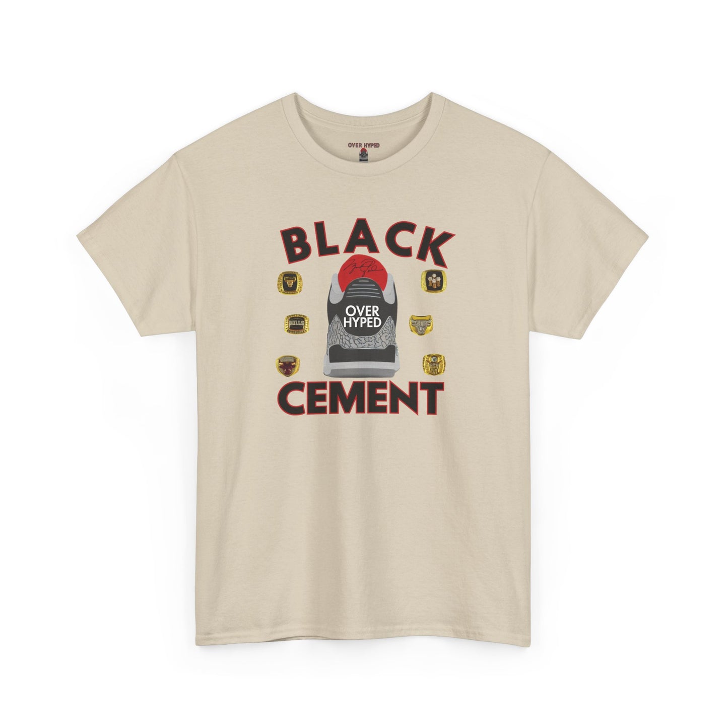 Retro 3 Black Cement Da Rings Shirt