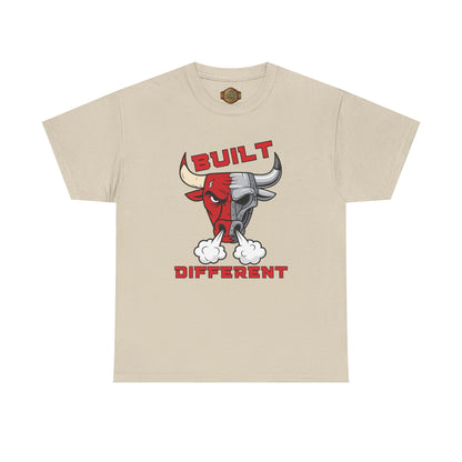 Retro 5 Fire Red "BLACK TONGUE" Shirt--BUILT DIFFERENT