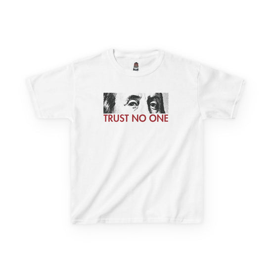 Kid Shirt To Match Retro 8 Bugs White and True Red-TRUST NO ONE