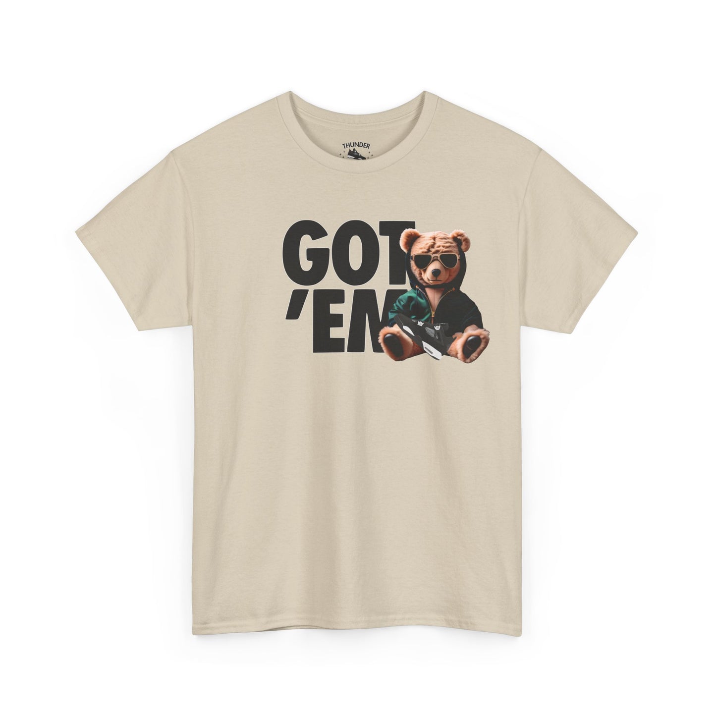 Retro 4 White Thunder Got EM Bear Shirt