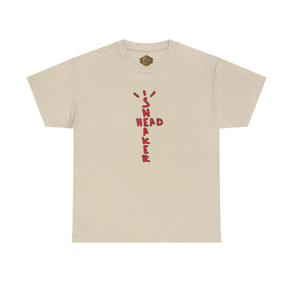 Retro 5 Fire Red "BLACK TONGUE" Shirt- SNKR HEAD CROSS