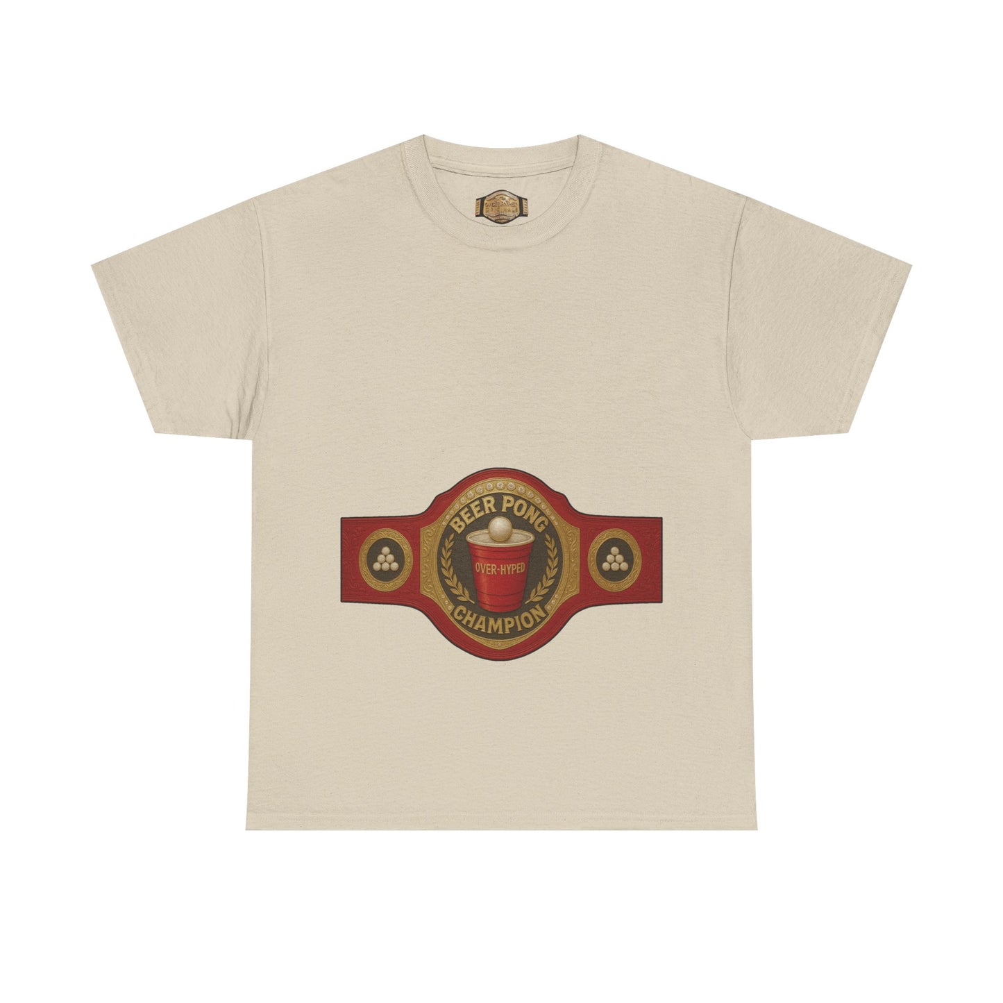 Over-Hyped Beer Pong Champion Shirt – Streetwear Gym Tee for Sneakerheads & Party Kings