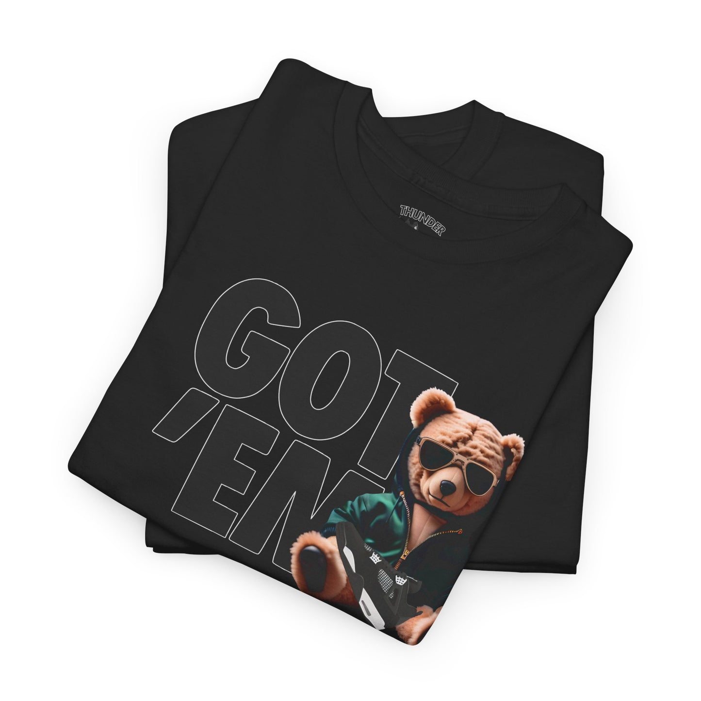 Retro 4 White Thunder Got EM Bear Shirt