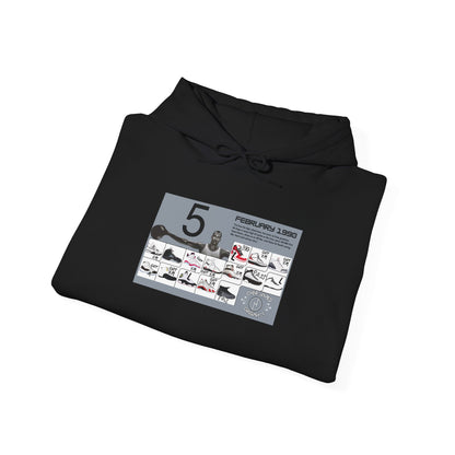 Retro 5 Black Metallic My Retro Card (Grey) Hoodie