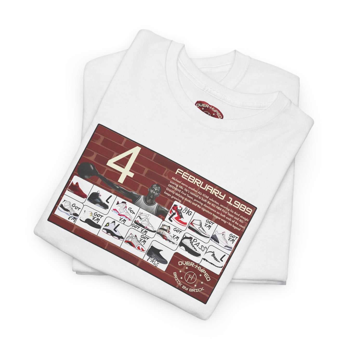 Retro 4 Brick By Brick My Retro Card Tee - by Over-Hyped