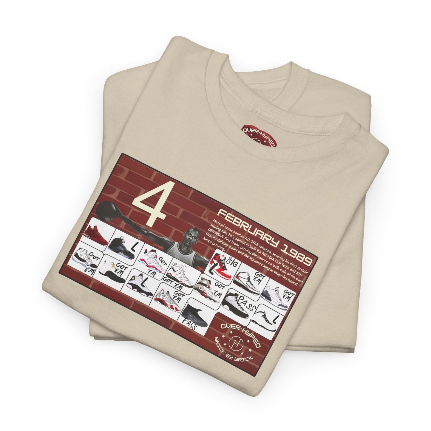 Retro 4 Brick By Brick My Retro Card Tee - by Over-Hyped