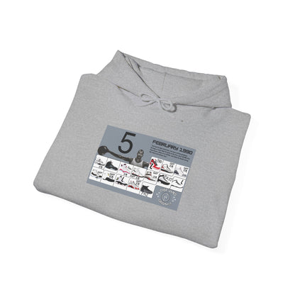 Retro 5 Black Metallic My Retro Card (Grey) Hoodie