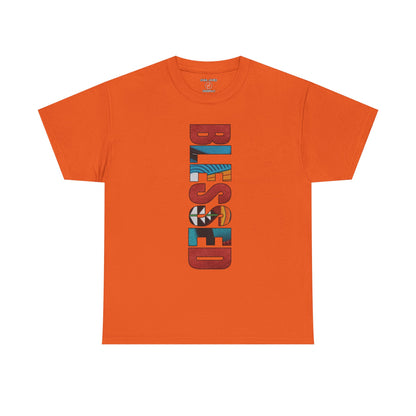 Dunk SB Turquoise Blue and Firewood Orange Blessed Shirt