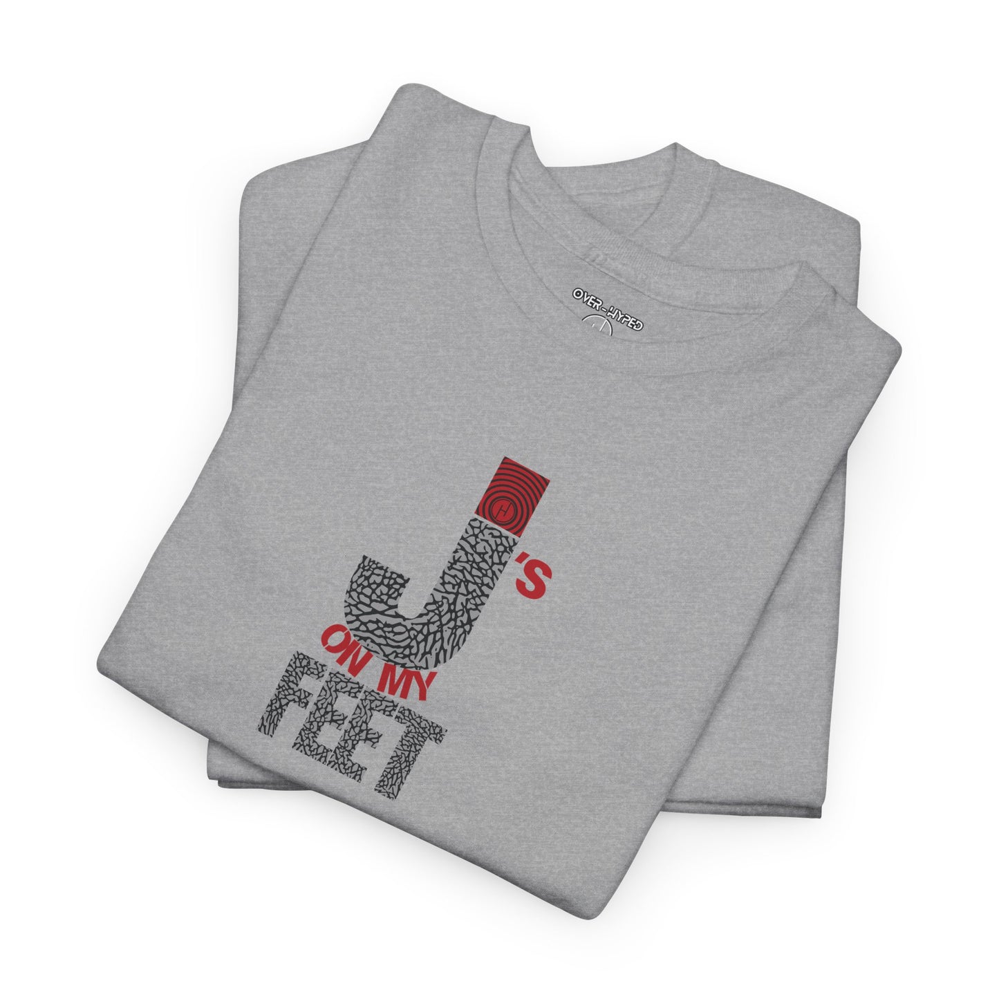 Retro 3 Black Cement/ White Cement J's On My Feet Shirt