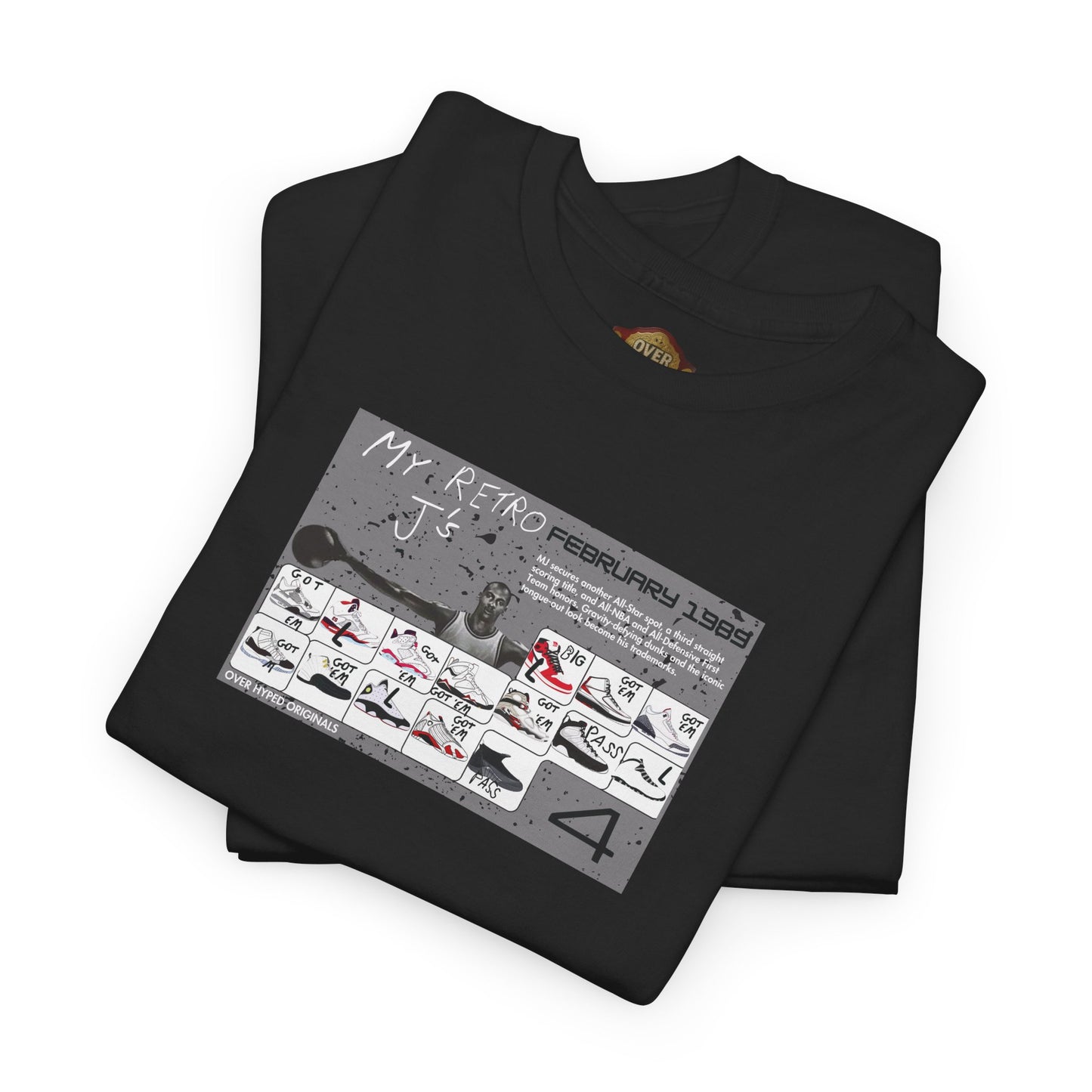 Retro 4 White Cement My Retro Card Shirt