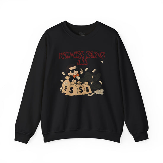 Sweater To Match Air Jordan Retro 4 Black Cat Sweatshirt WINNER TAKE ALL