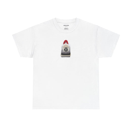 Retro 3 White Cement Dat Assss Tho  Tee - by Over-Hyped