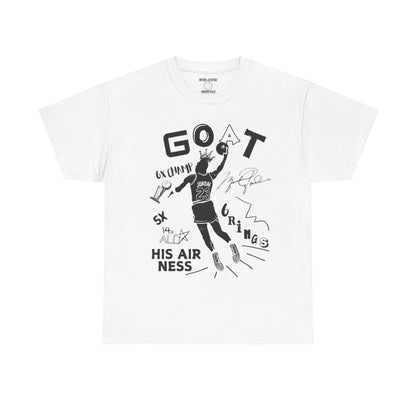 Retro 4 White Thunder G.O.A.T Shirt- Black Print