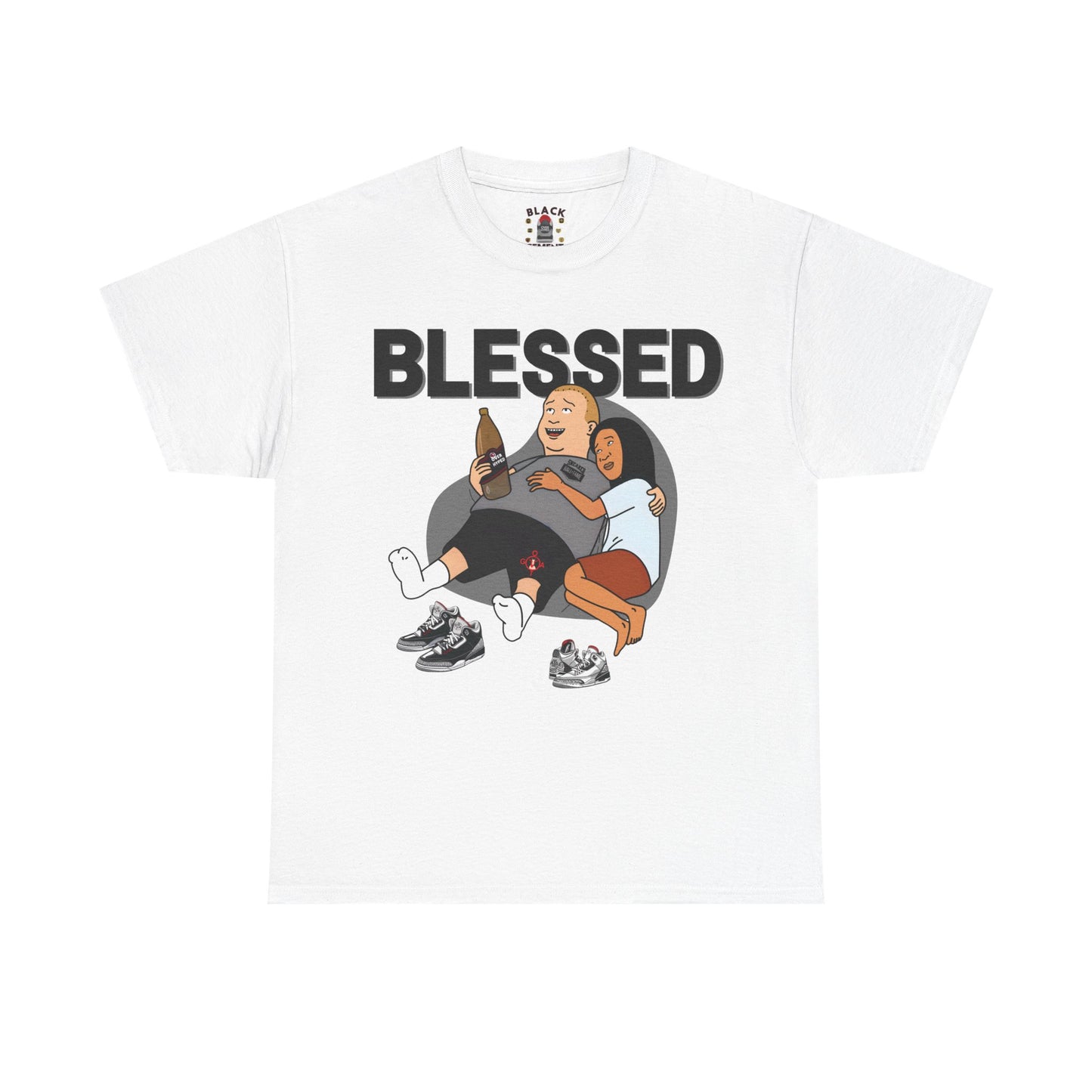Retro 3 Black Cement/ White Cement  Blessed Shirt