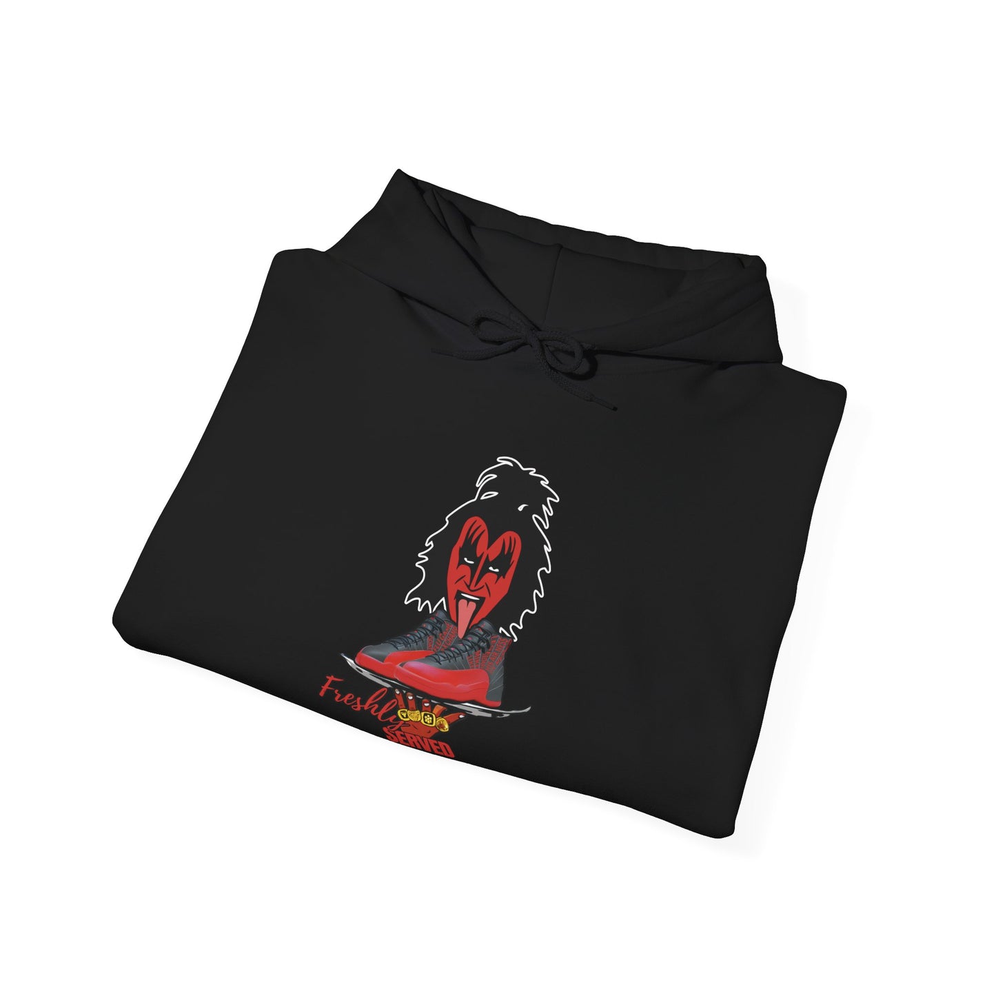 Retro 12 Flu Game Freshly Served  Hoodie - by Over-Hyped