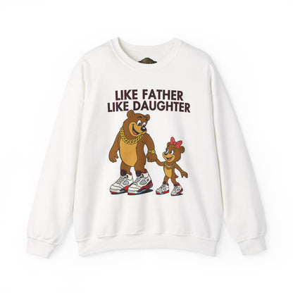 Retro 5 Fire Red "BLACK TONGUE" SweatShirt- LIKE FATHER LIKE DAUGHTER