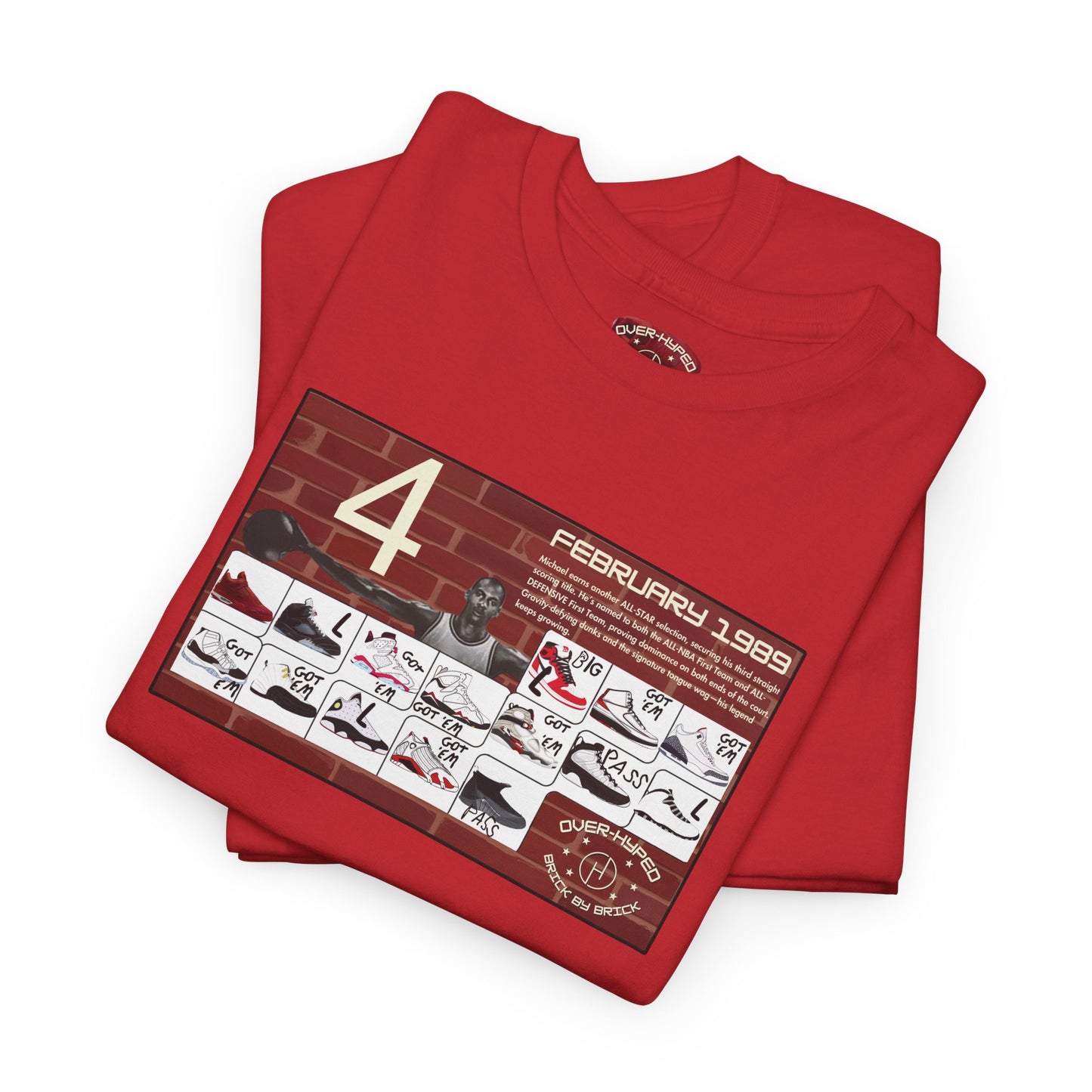 Retro 4 Brick By Brick My Retro Card Tee - by Over-Hyped