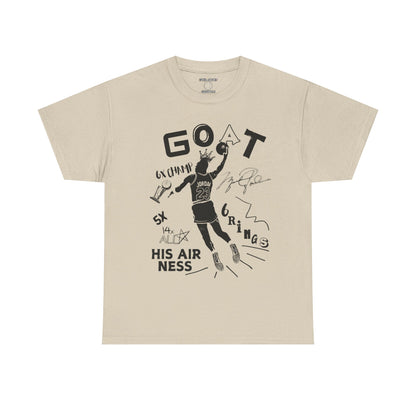 Retro 4 White Thunder G.O.A.T Shirt- Black Print