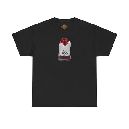 Retro 5 Fire Red "BLACK TONGUE" Shirt- DATASSSSTHO  AJ FIRE RED