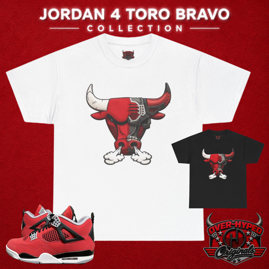 Shirt to Match Jordan 4 Toro Bravo – Sneaker Match Tee BUILT DIFFERENT