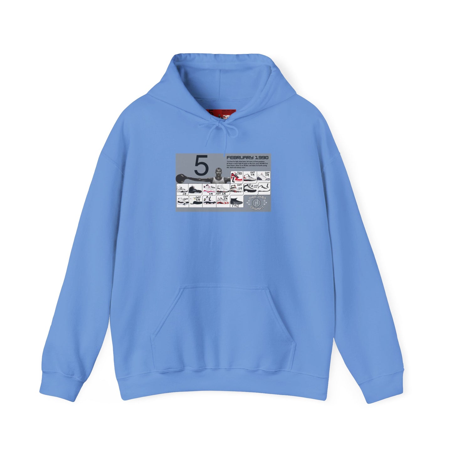 Retro 5 Black Metallic My Retro Card (Grey) Hoodie