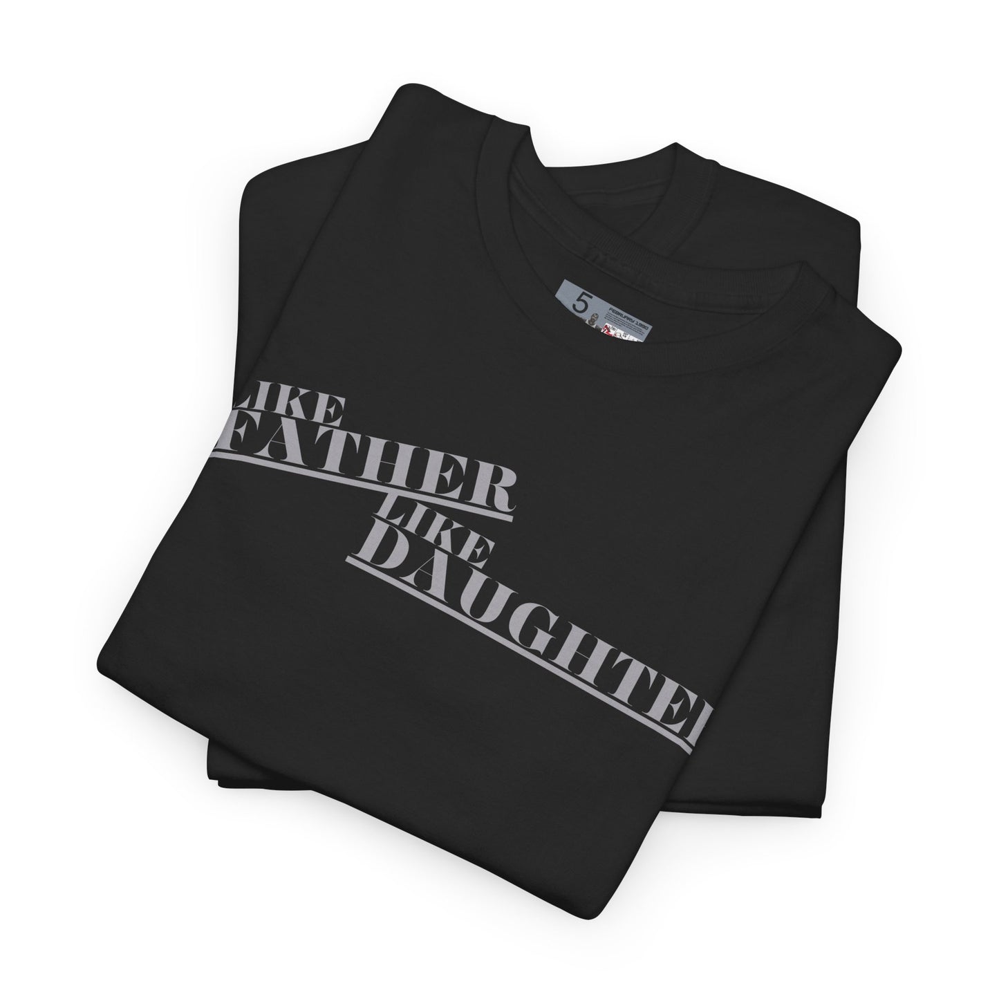 Retro 5 Black Metallic Like Father Like Daughter Shirt