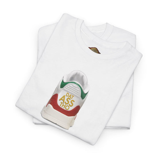 Retro 3 EL VUELO Summit White and Pine Green Shirt -Dat Assss Tho