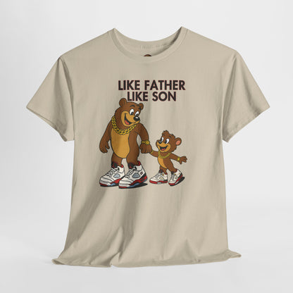 Retro 5 Fire Red "BLACK TONGUE" Shirt- LIKE FATHER LIKE SON